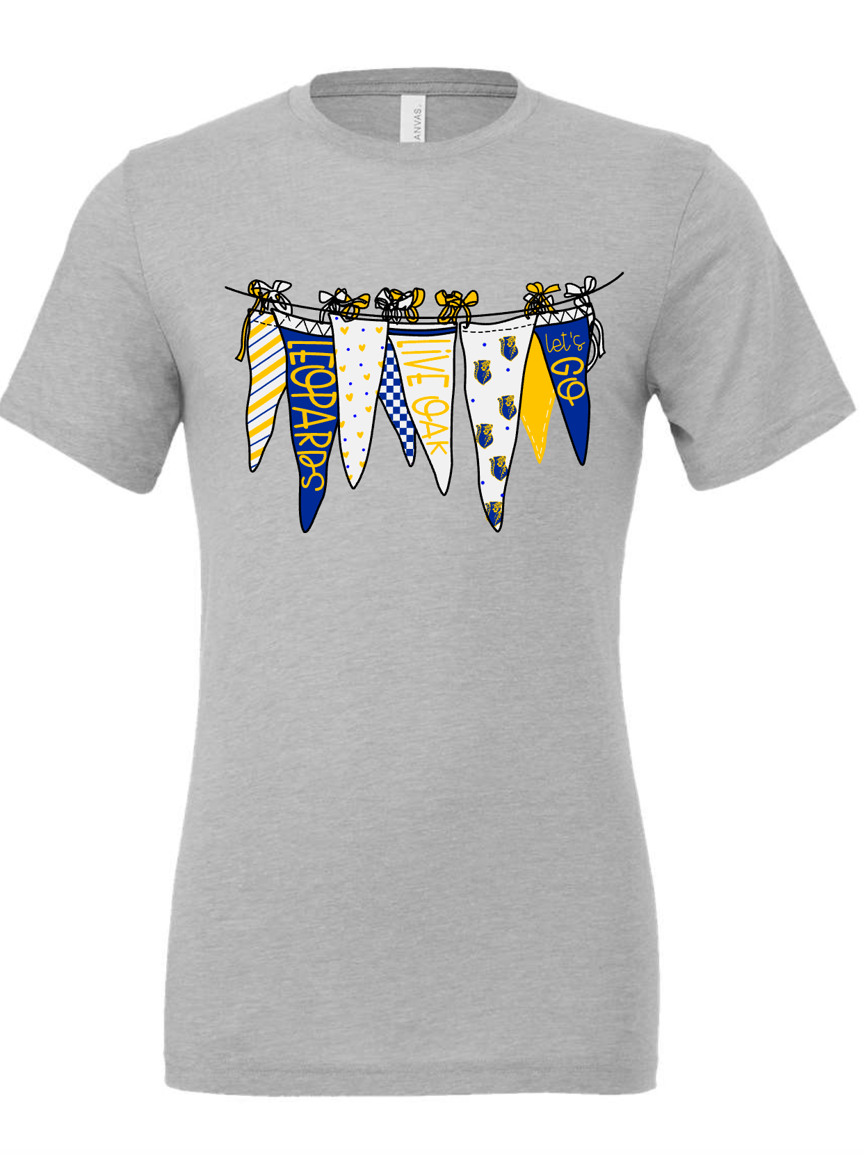 Live Oak Leopards- Pennant Flag- MULTIPLE SHIRT STYLES