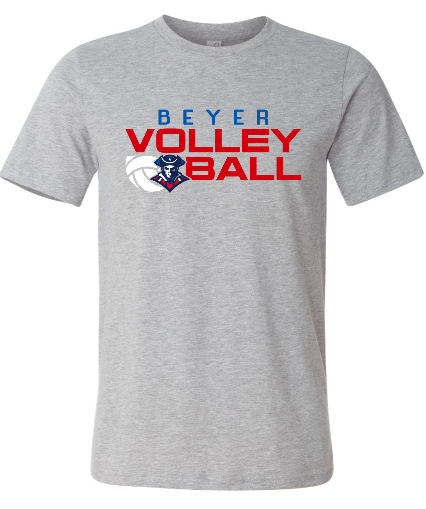 Beyer Patriots - Volleyball Simple - GREY APPAREL -  MULTIPLE SHIRT STYLES