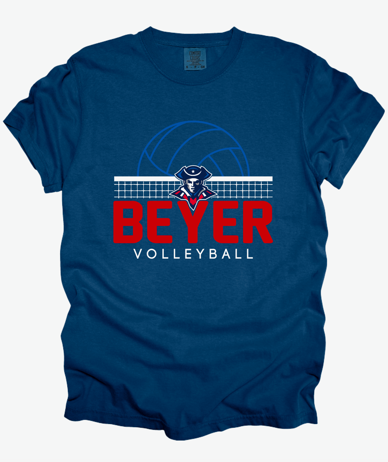 Beyer Patriots - Volleyball Ball - Navy APPAREL -  MULTIPLE SHIRT STYLES