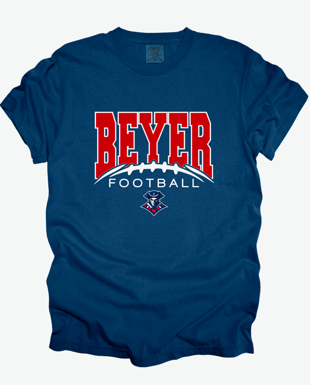 Beyer Patriots - Football Split - Navy APPAREL -  MULTIPLE SHIRT STYLES