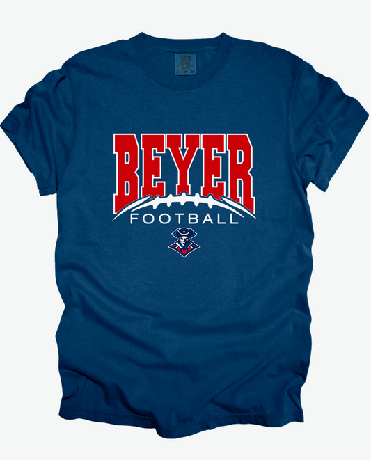 Beyer Patriots - Football Split - Navy APPAREL -  MULTIPLE SHIRT STYLES