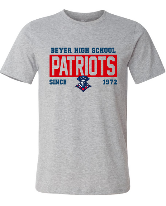 Beyer Patriots - Box - GREY APPAREL -  MULTIPLE SHIRT STYLES
