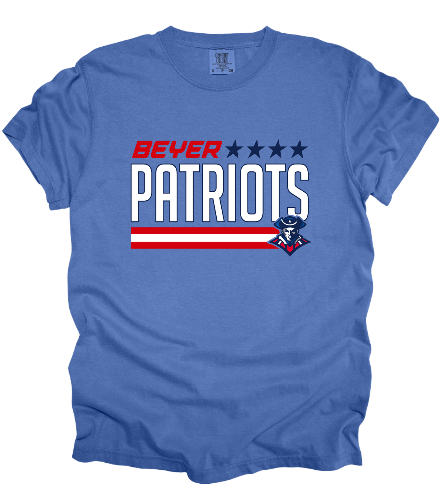 Beyer Patriots - Circle - BLUE APPAREL -  MULTIPLE SHIRT STYLES