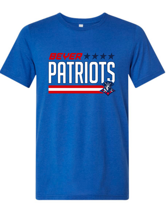 Beyer Patriots - Circle - BLUE APPAREL -  MULTIPLE SHIRT STYLES