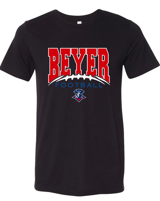 Beyer Patriots -Football Split - BLACK APPAREL -  MULTIPLE SHIRT STYLES