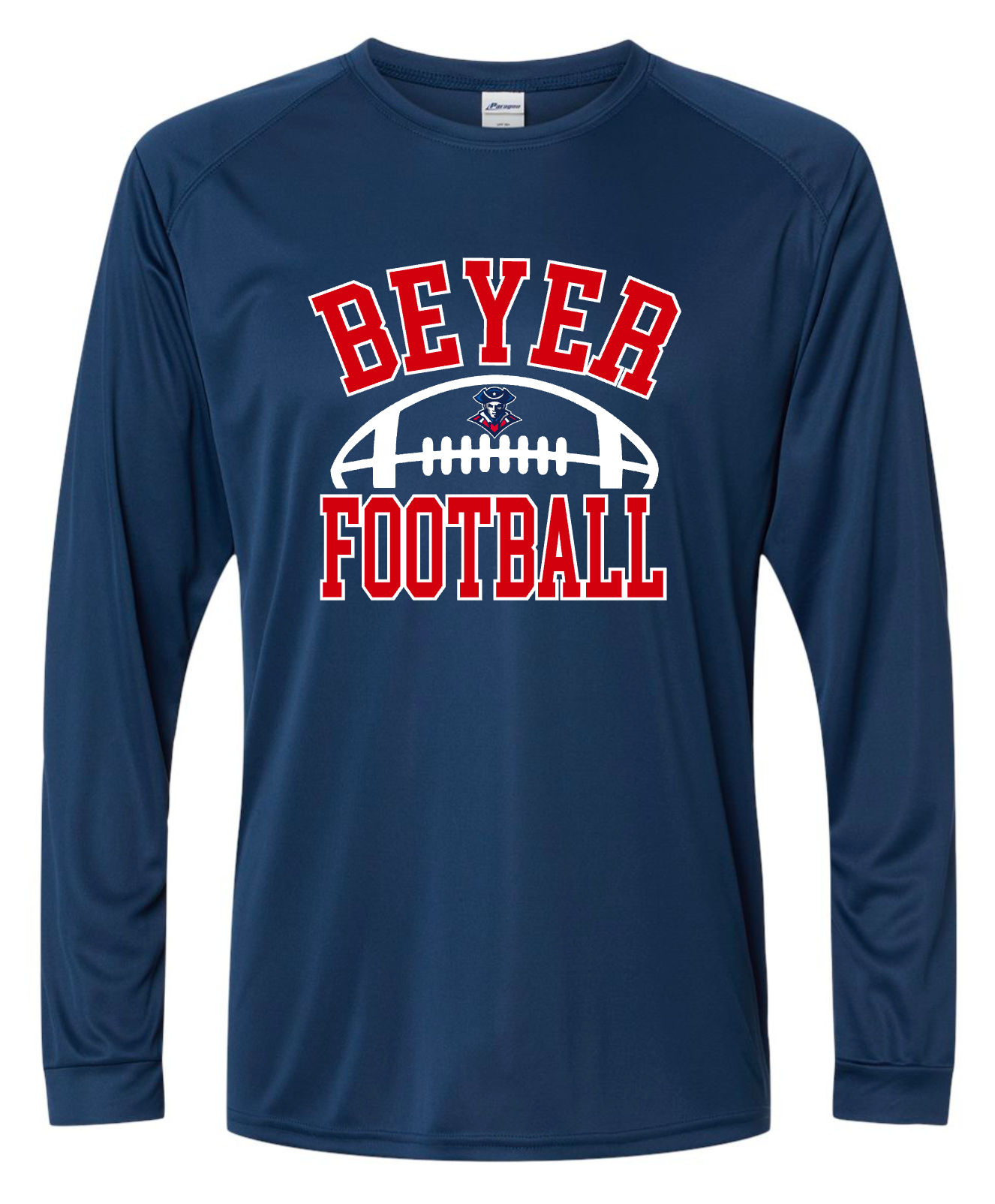 Beyer Patriots -Half  Football - Navy APPAREL -  MULTIPLE SHIRT STYLES