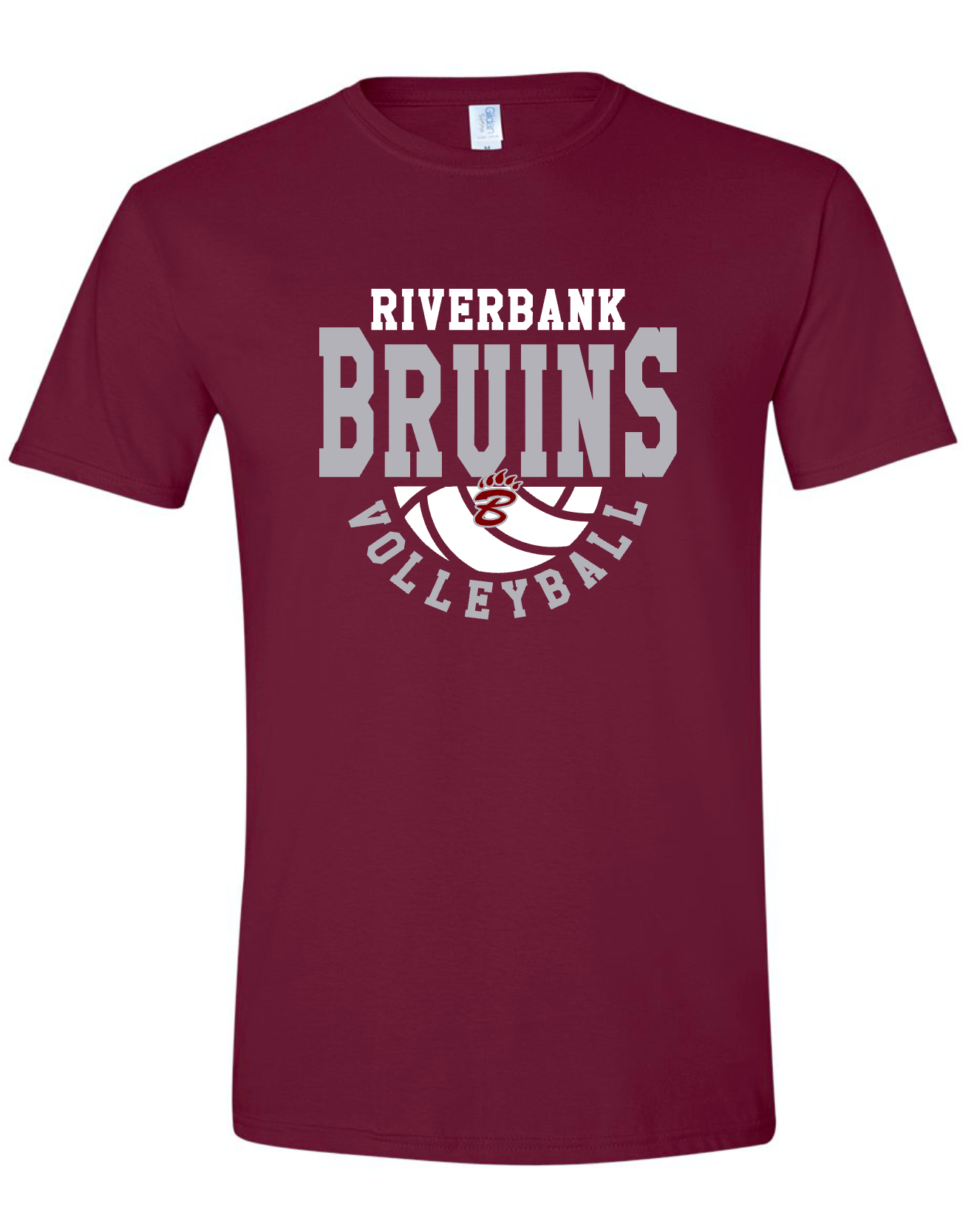 Riverbank Bruins Volleyball - Half Ball  -  MULTIPLE SHIRT STYLES
