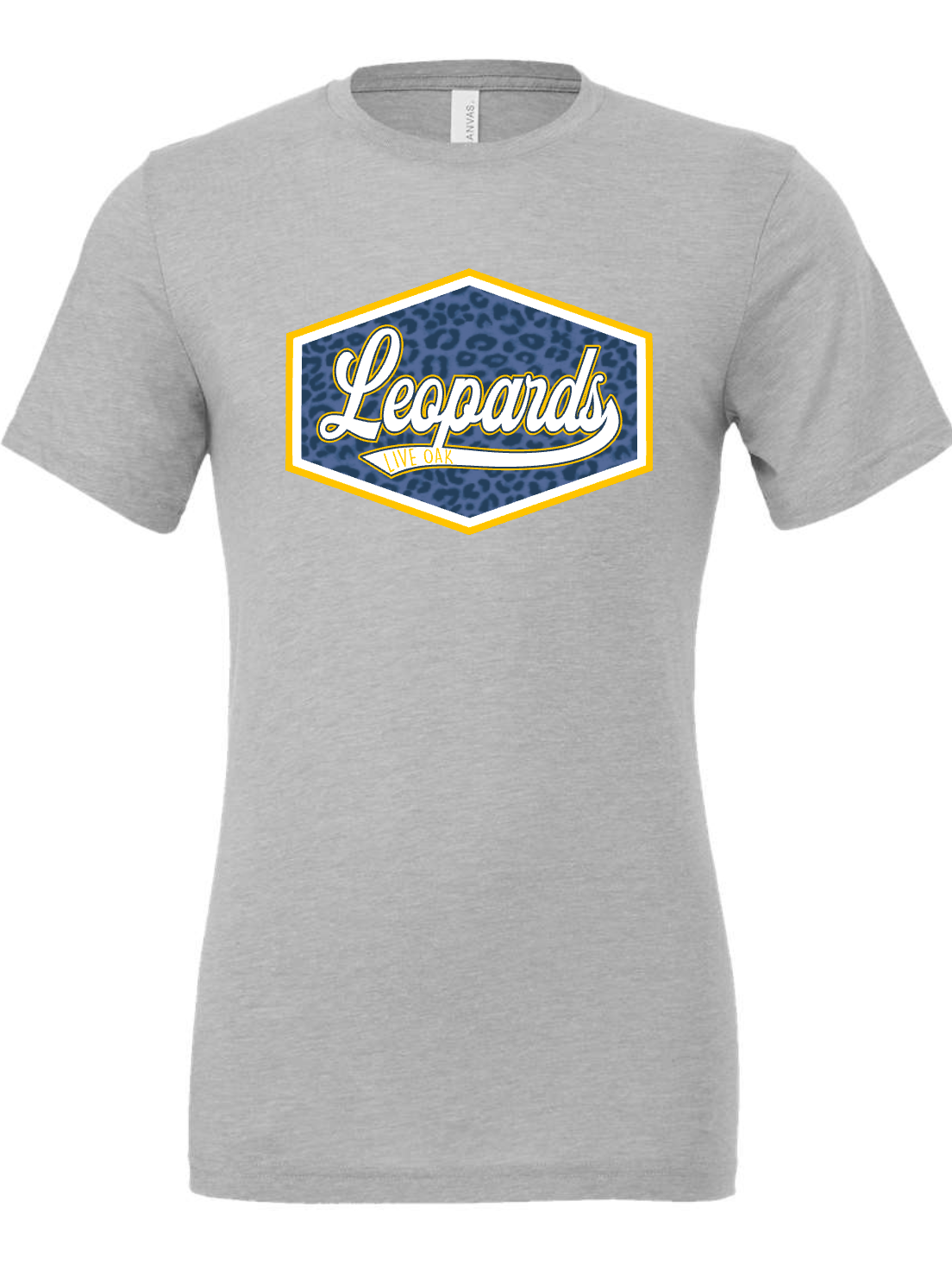 Live Oak Leopards- LEOPARD - GREY APPAREL - MULTIPLE SHIRT STYLES