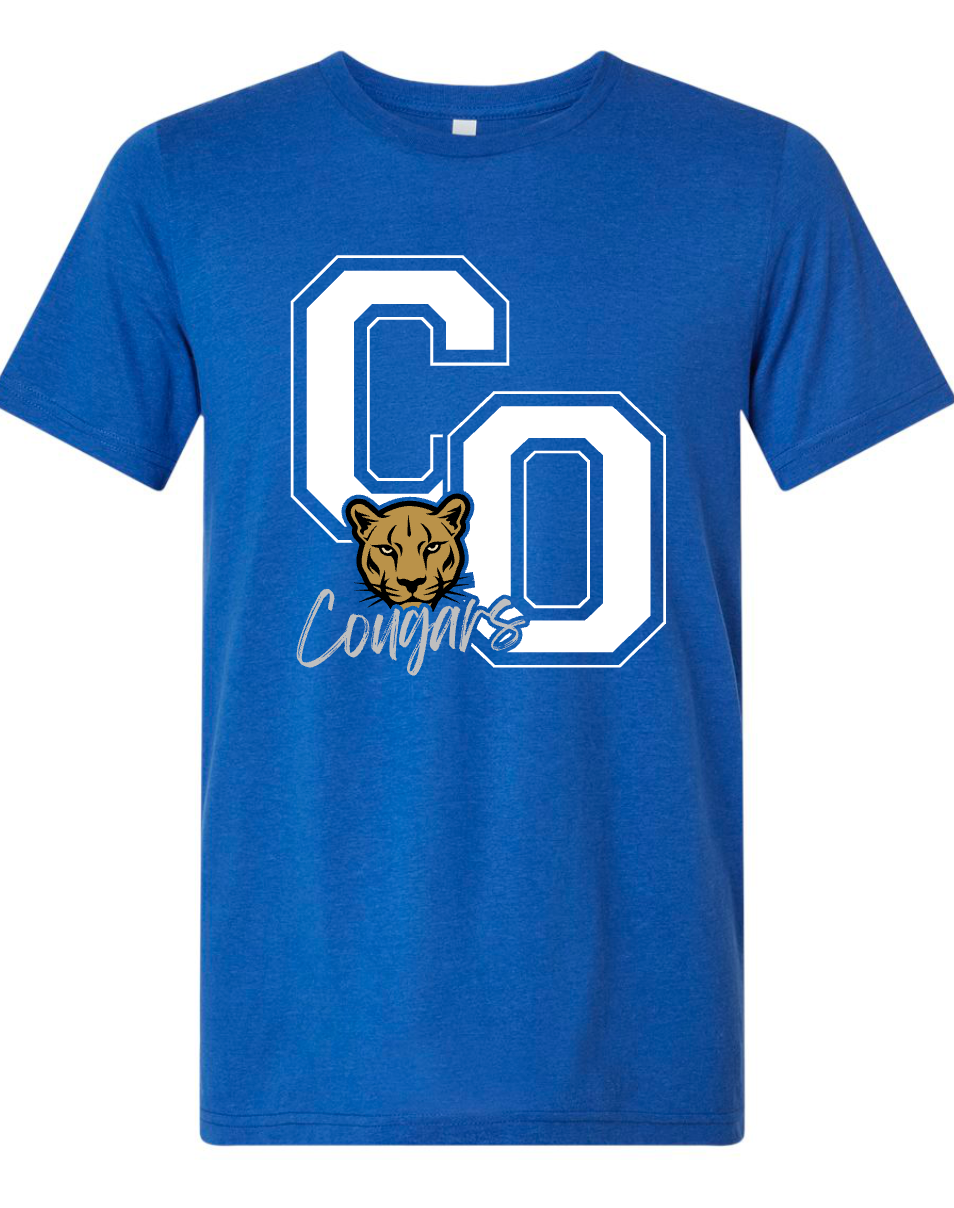 Colony Oak - CO Cougars - BLUE APPAREL - Multiple Shirt Styles