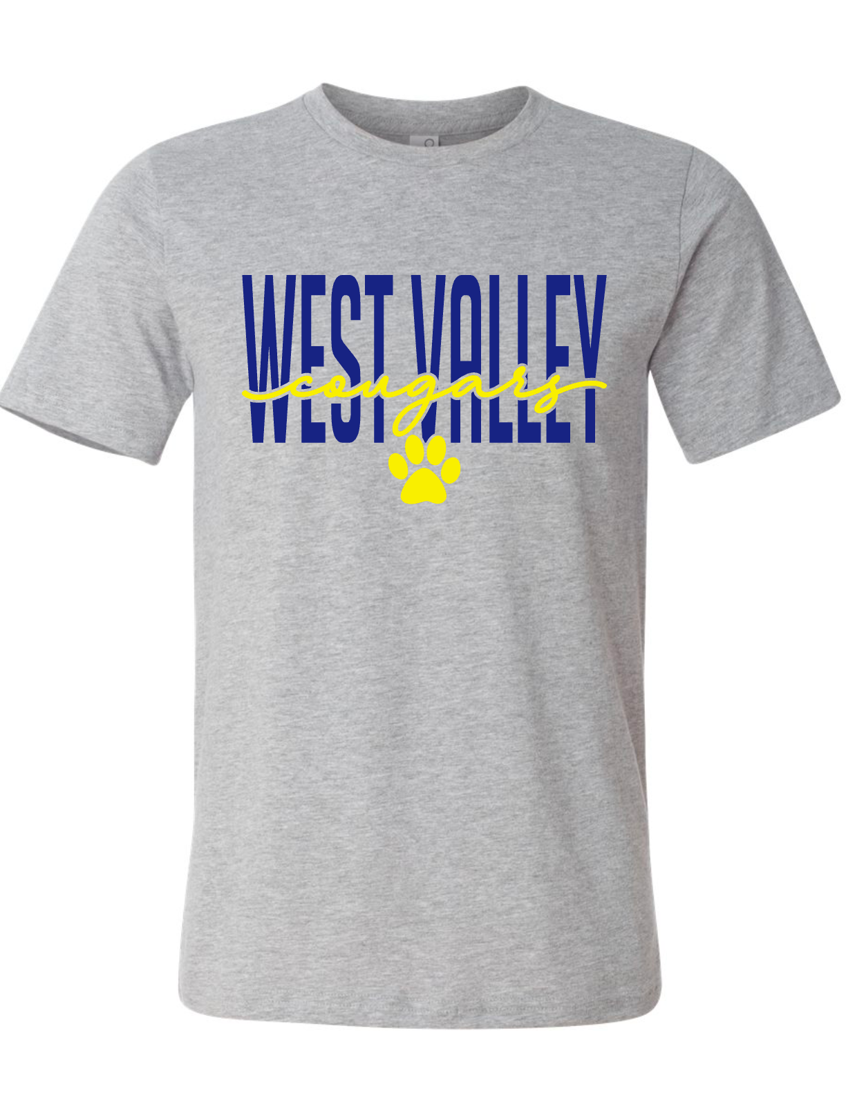 West Valley Christian Academy - CURSIVE - Light Grey Apparel - MULTIPLE SHIRT STYLES