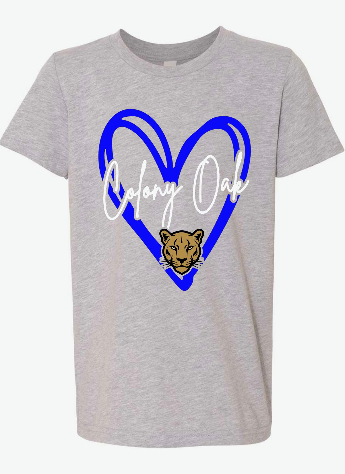 Colony Oak - Heart - GREY APPAREL - MULTIPLE SHIRT STYLES