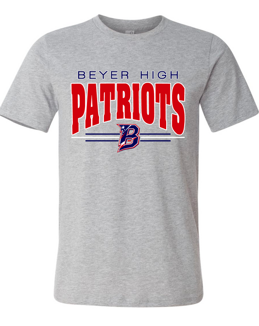 Beyer Patriots - Arch - GREY APPAREL -  MULTIPLE SHIRT STYLES