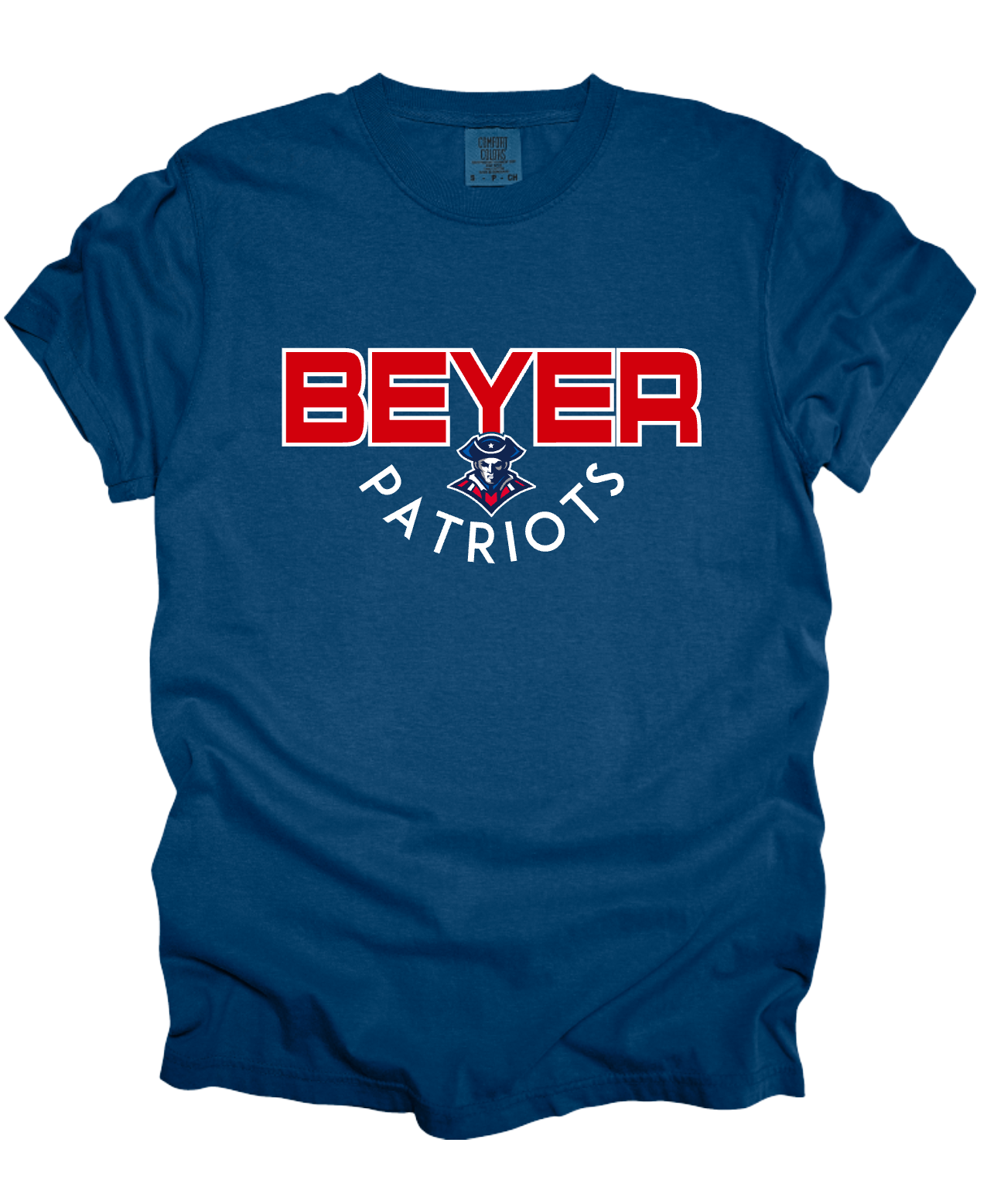 Beyer Patriots - Circle - Navy APPAREL -  MULTIPLE SHIRT STYLES