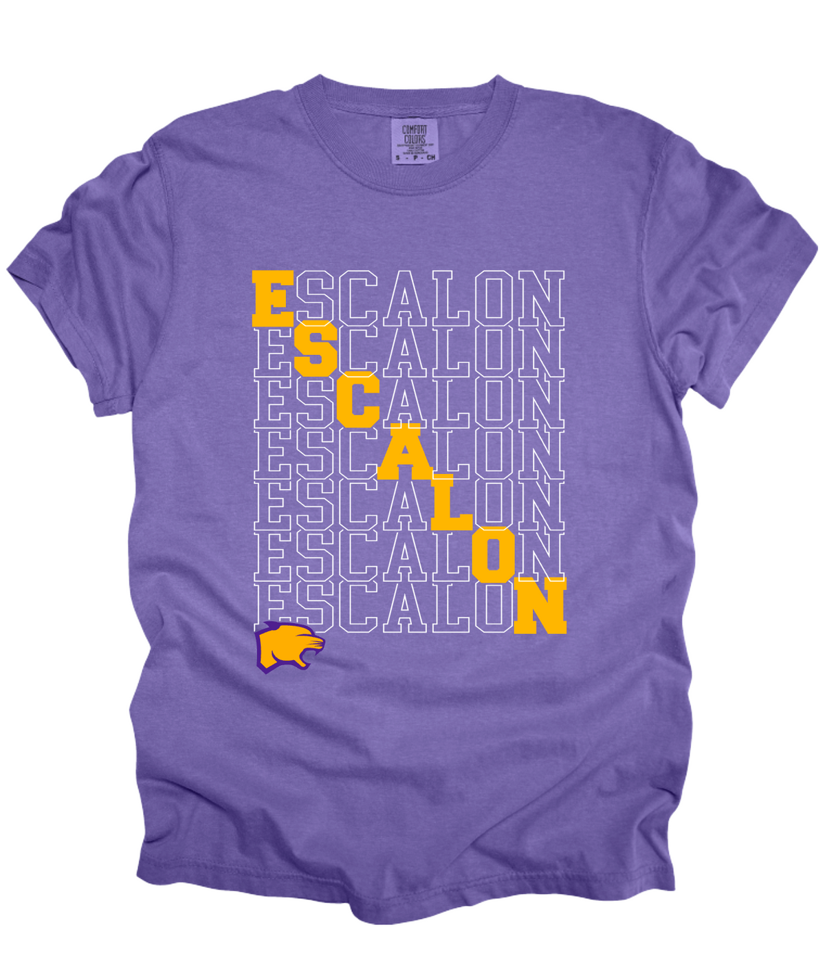 Escalon Cougars - Outline - Purple Apparel- MULTIPLE STYLES