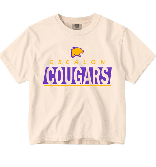 Escalon Cougars - LINES - Cream Apparel - MULTIPLE APPAREL STYLES