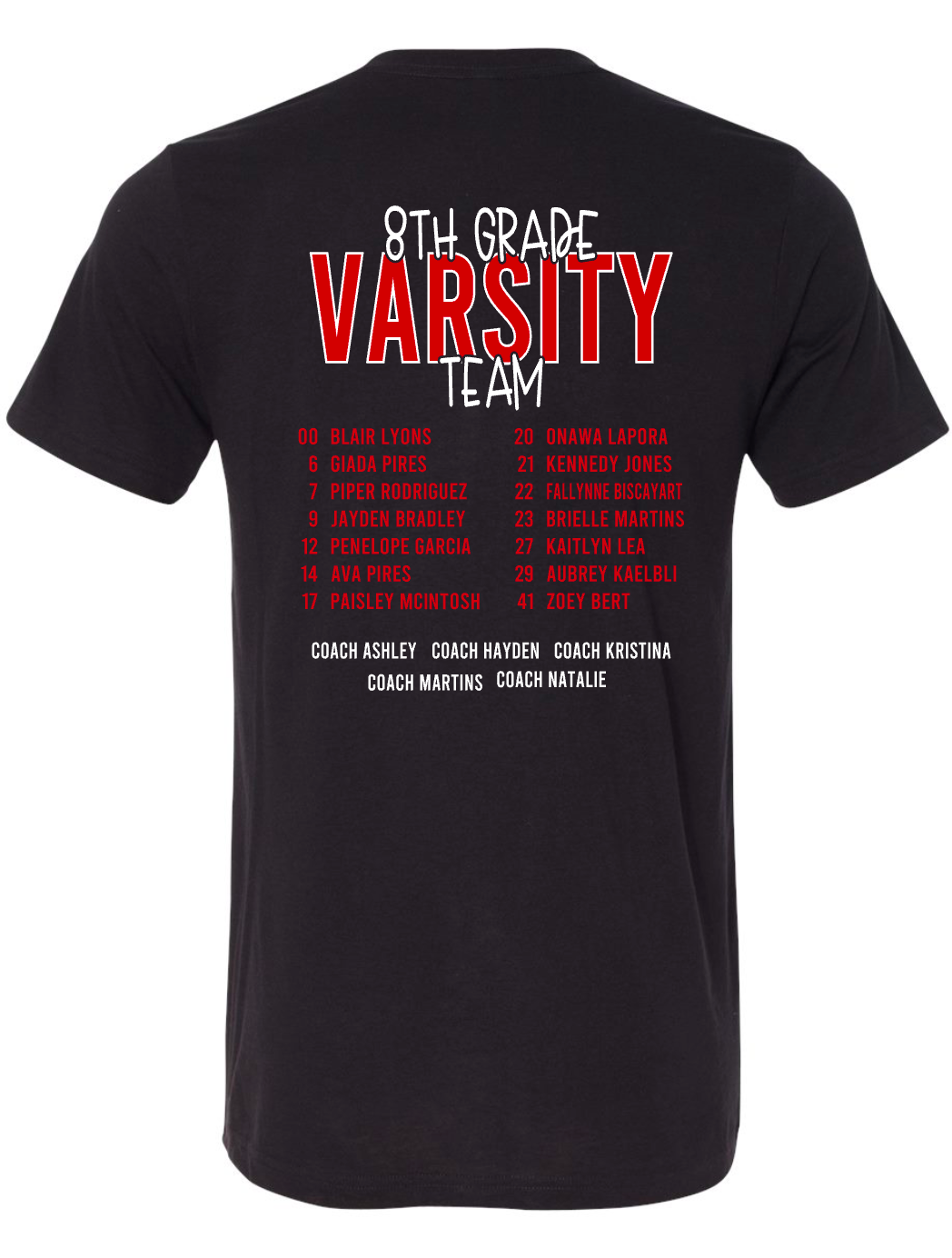 Hart Ransom - 8th Grade Varsity Volleyball - MULTIPLE APPAREL STYLES