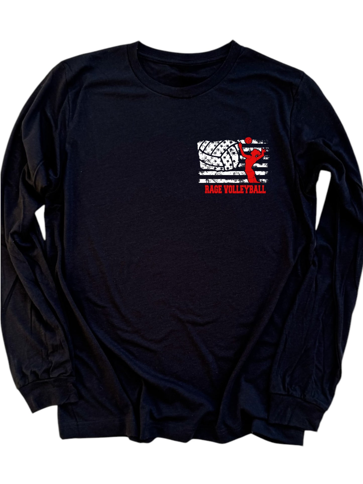 RAGE VOLLEYBALL - FLAG - CUSTOMIZABLE - MULTIPLE APPAREL STYLES