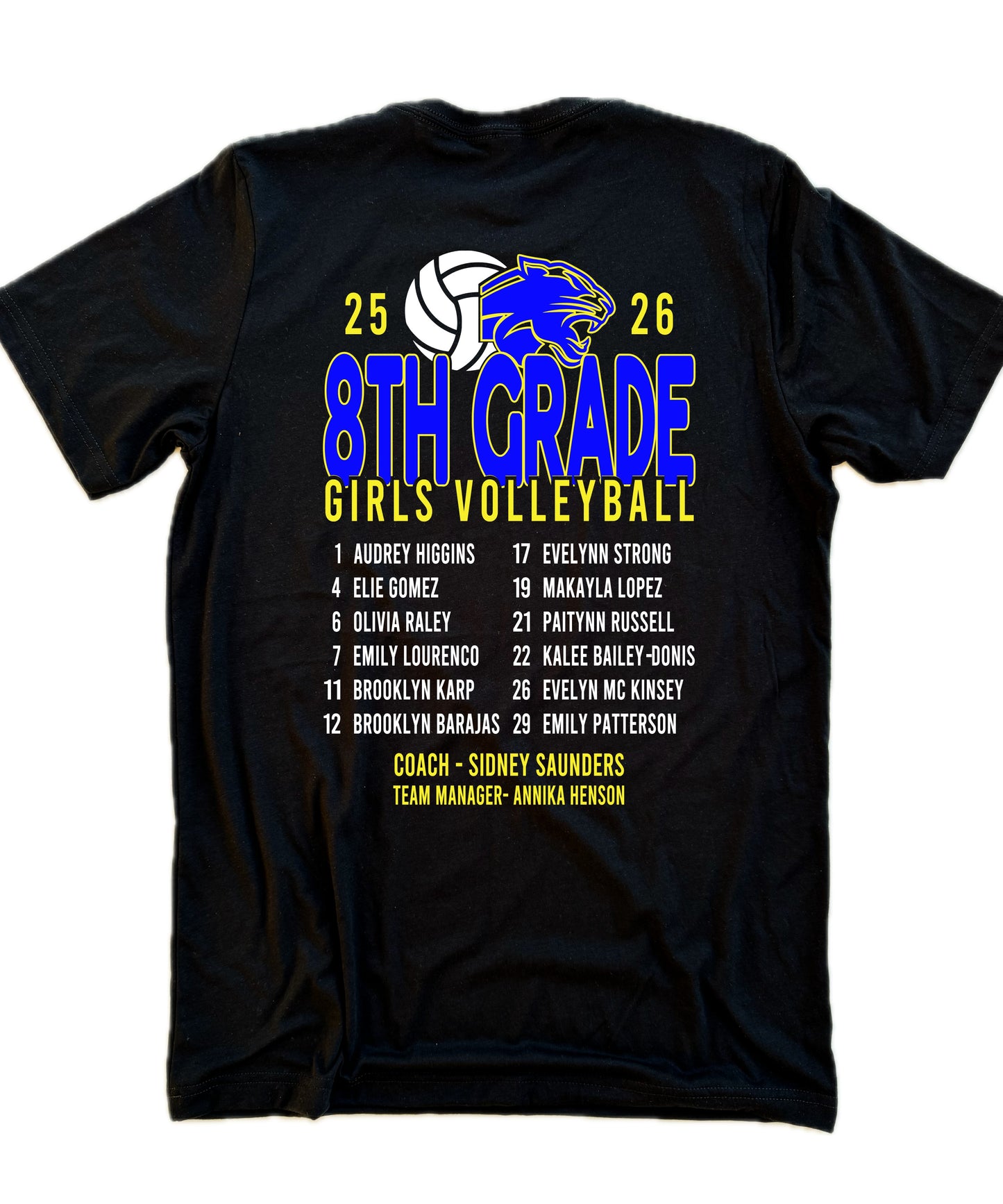 El Portal Volleyball 8th Grade Shirt